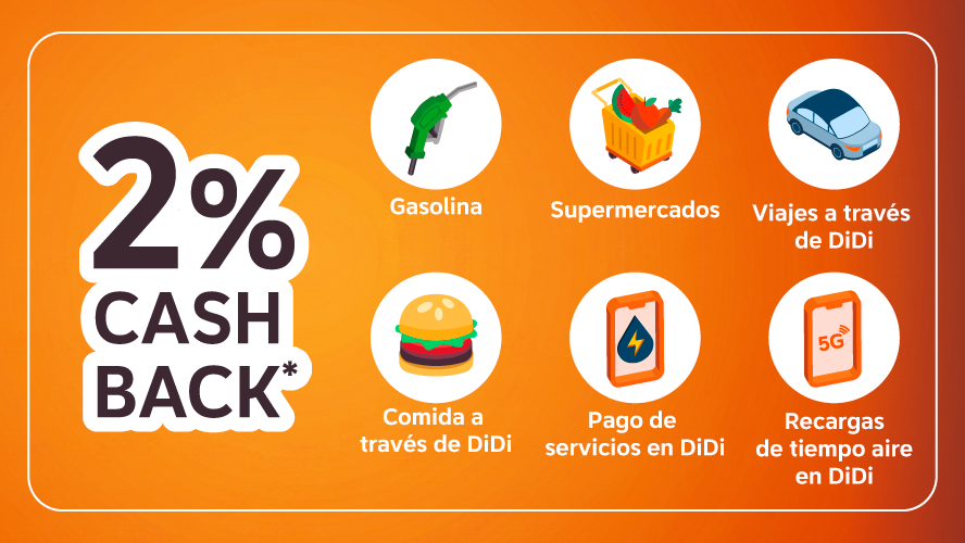 2% Cashback con DiDi Card