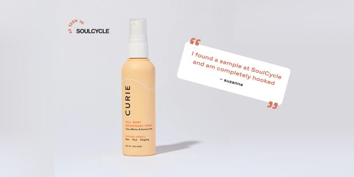 Case study. As seen in SoulCycle. “I found a sample at SoulCycle and am completely hooked.” -- Suzanne