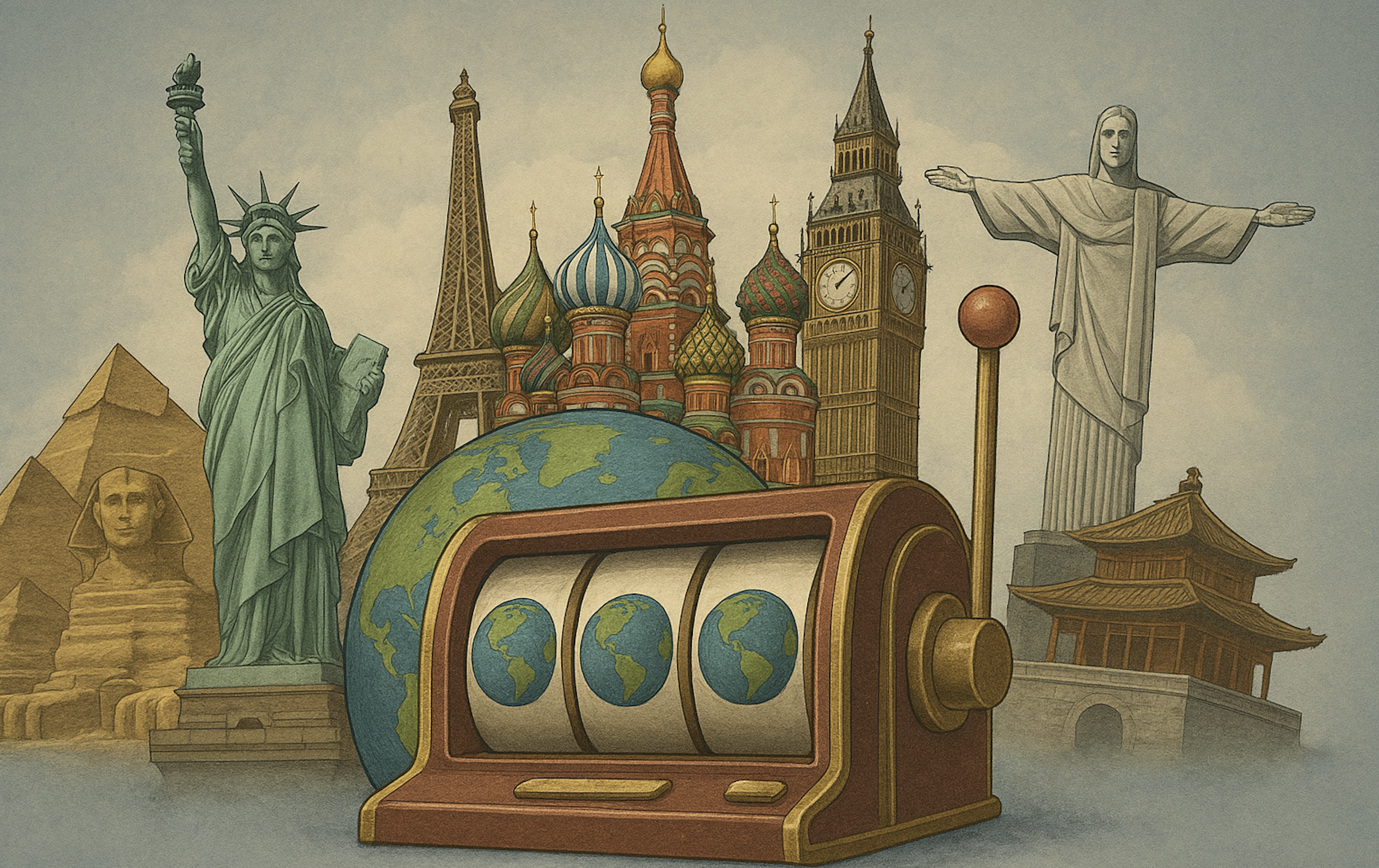 Resa runt i världen – 7 spelautomater för virtuell turism