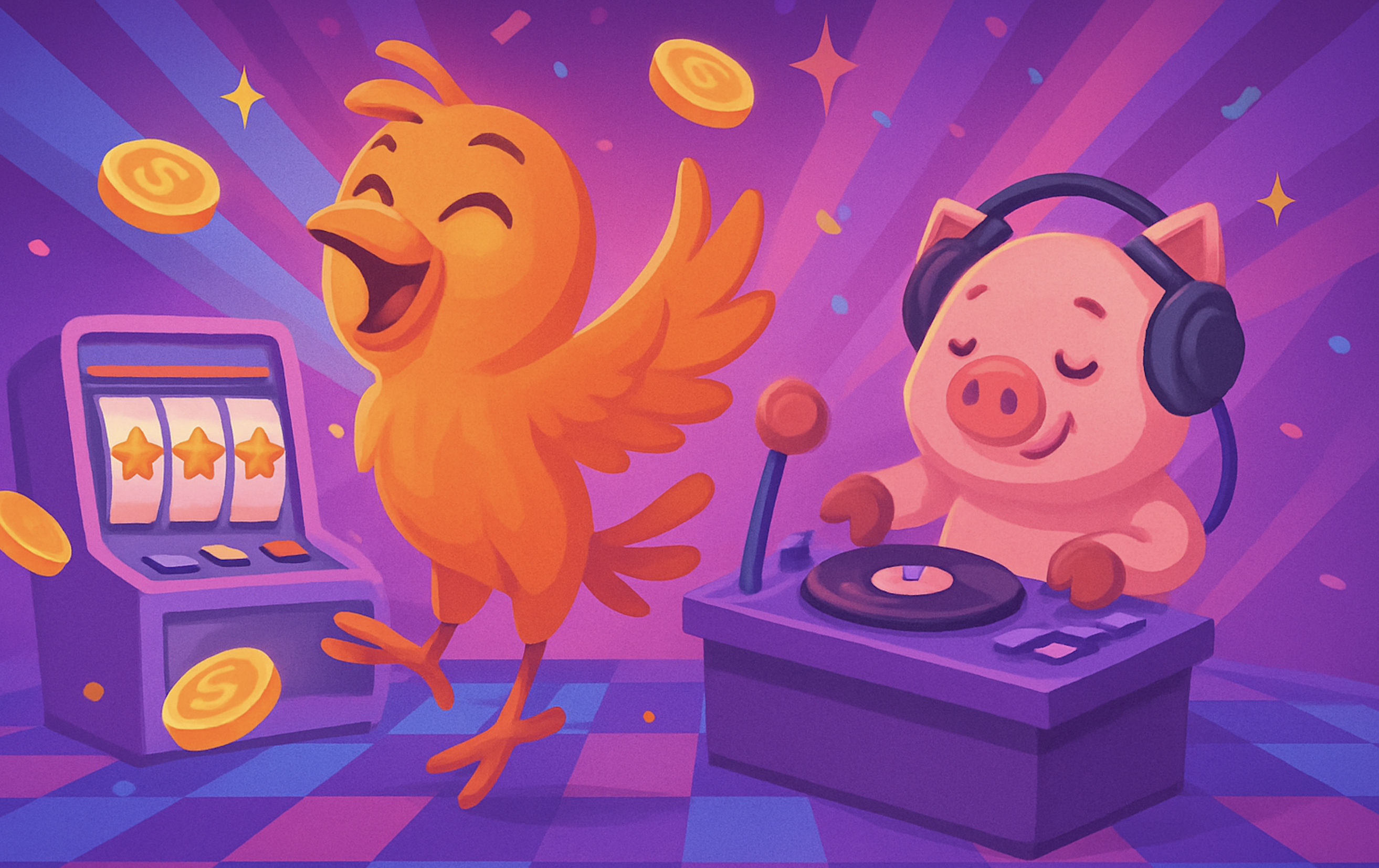 Aijai vilken stämning det är i Boosts gratissnurr-rumba!