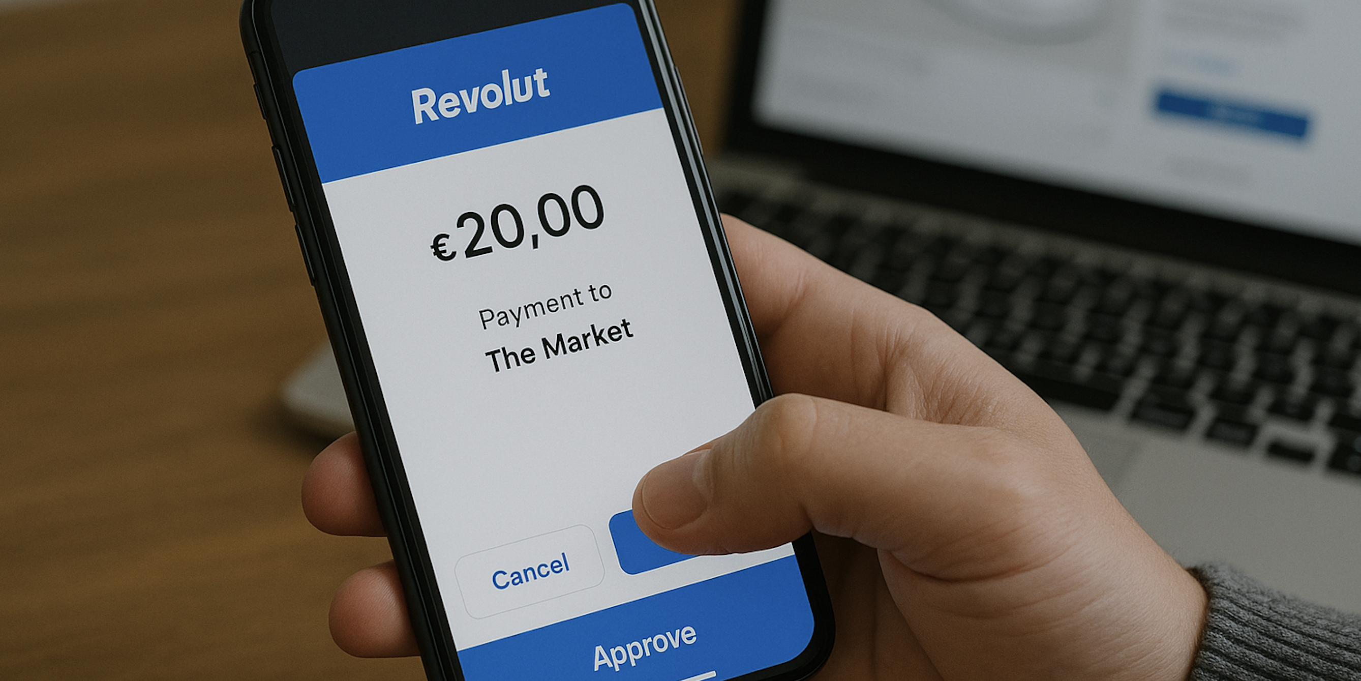 Bekräfta betalningen via appen eller internetbanken