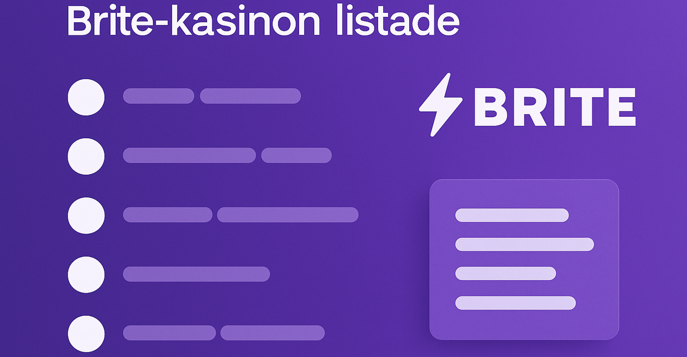 Välj det Brite-casino du önskar