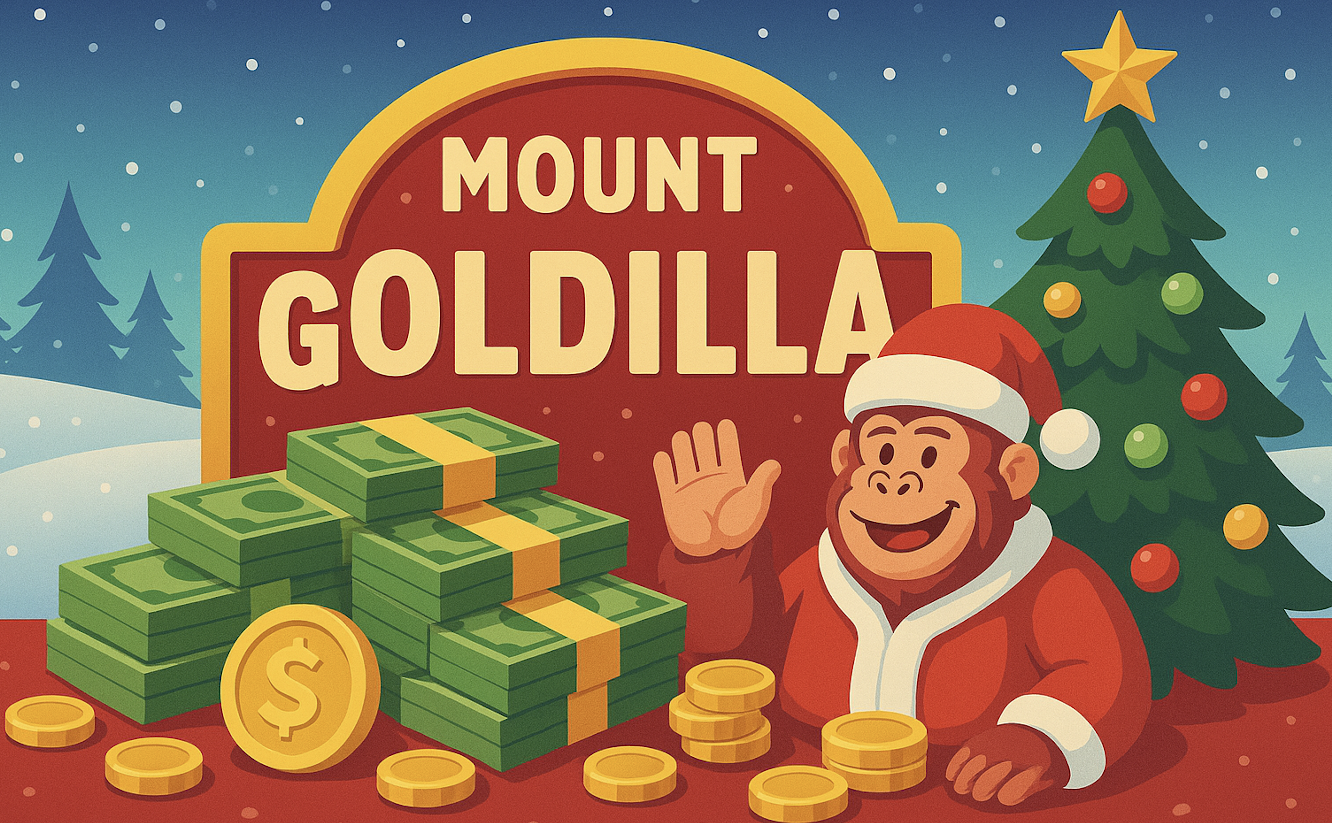 Mount Goldilla stor julcash tävling!
