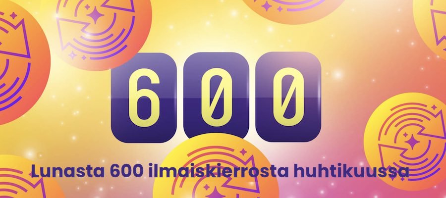 Få upp till 600 snurr från Wildz i april!