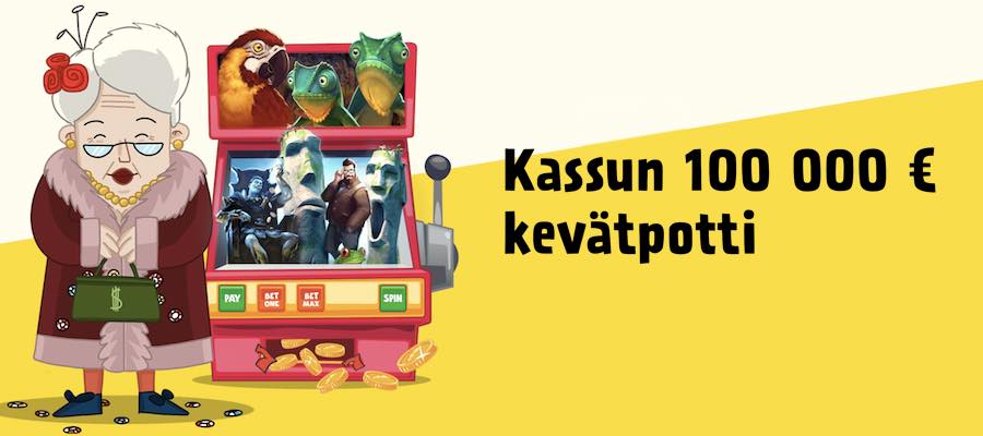 Enorm 100 000kr vårpott på Kassu!