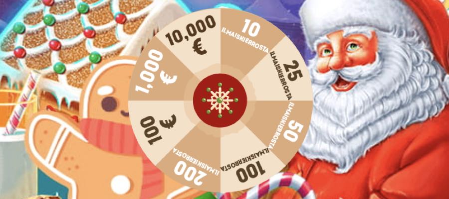 Vinn upp till 10 000kr från Cookie Casinons julhjul!