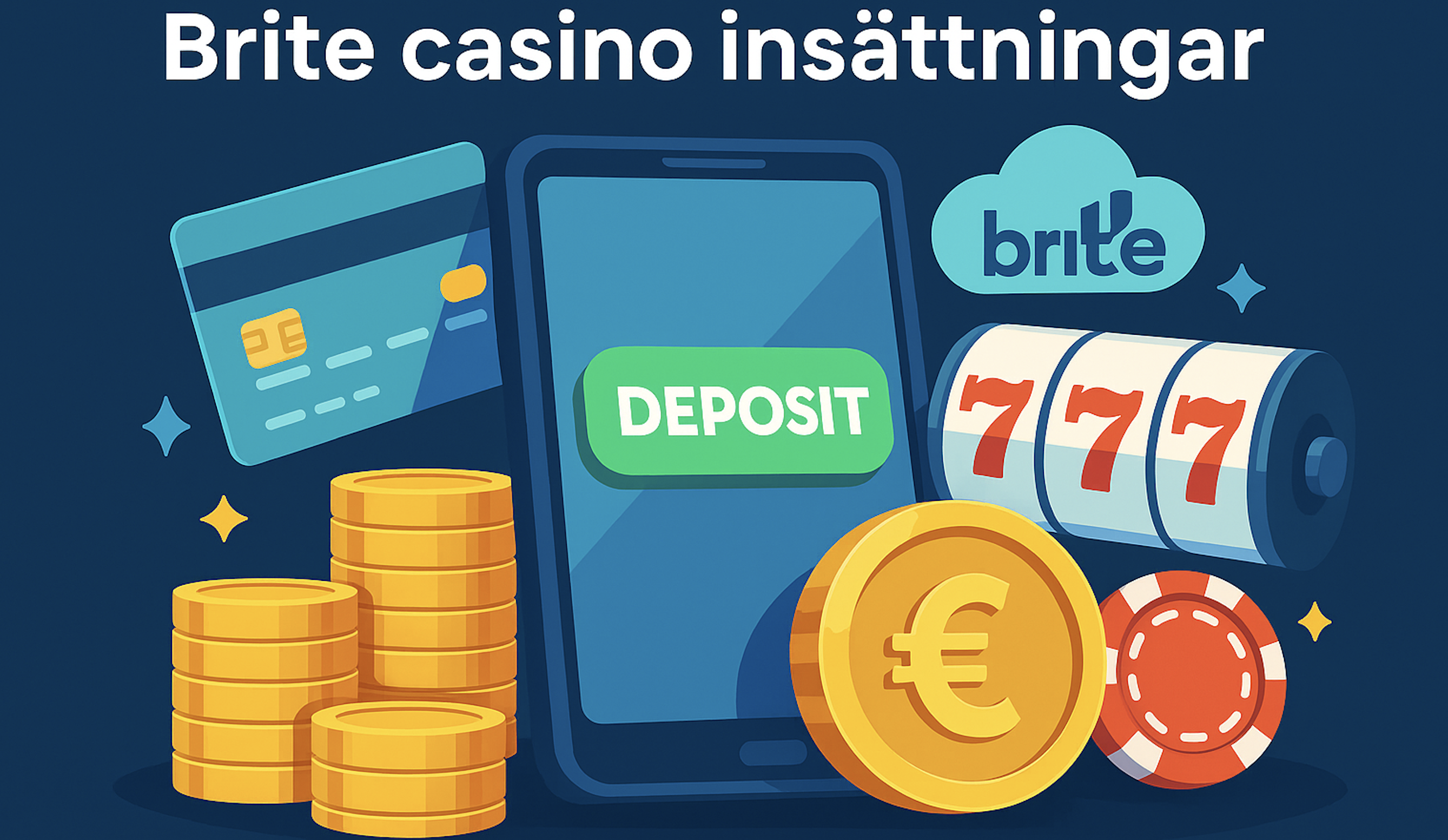 Klicka på casinots "Sätt in"-knapp