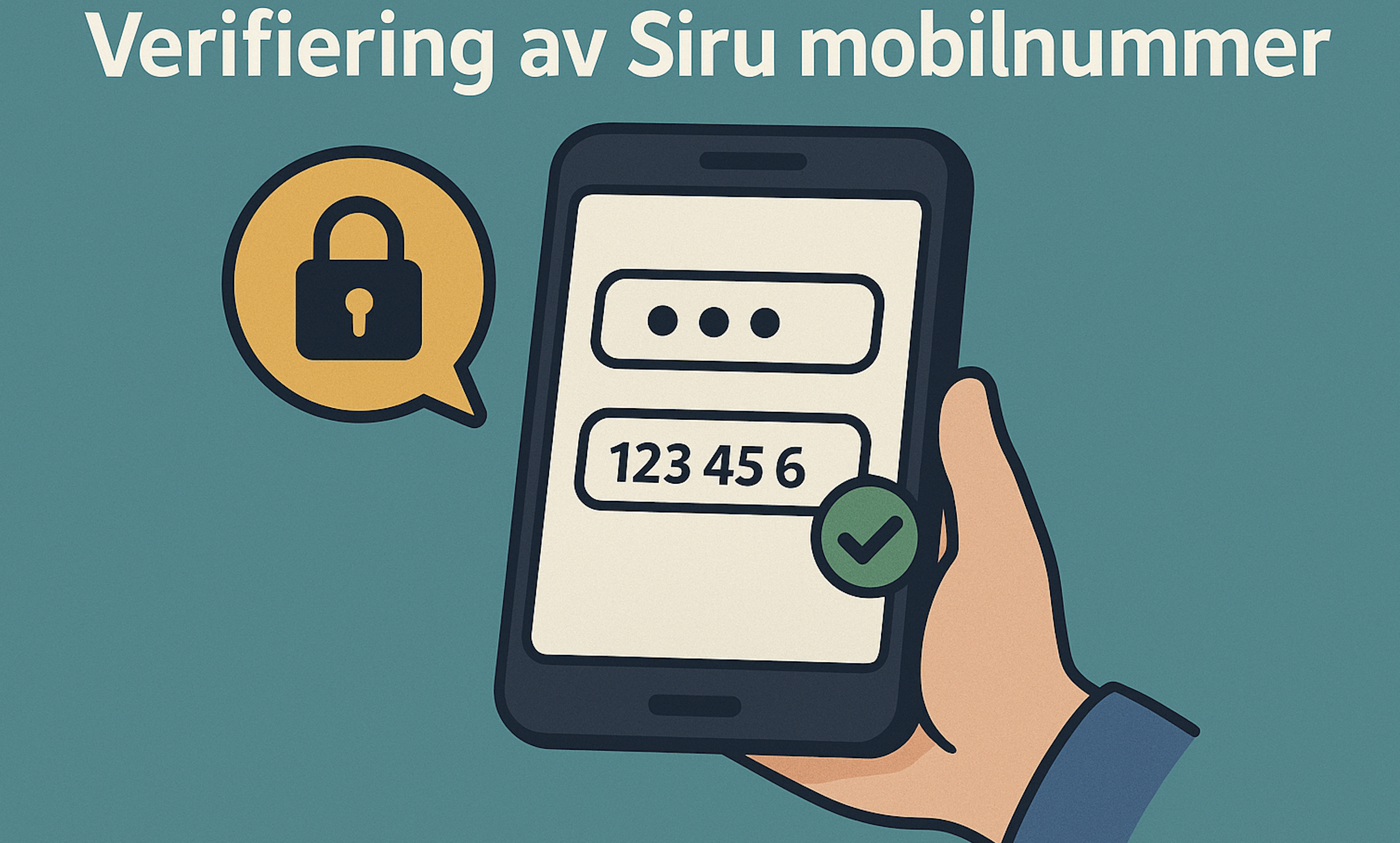 Bekräfta nummer med textmeddelande