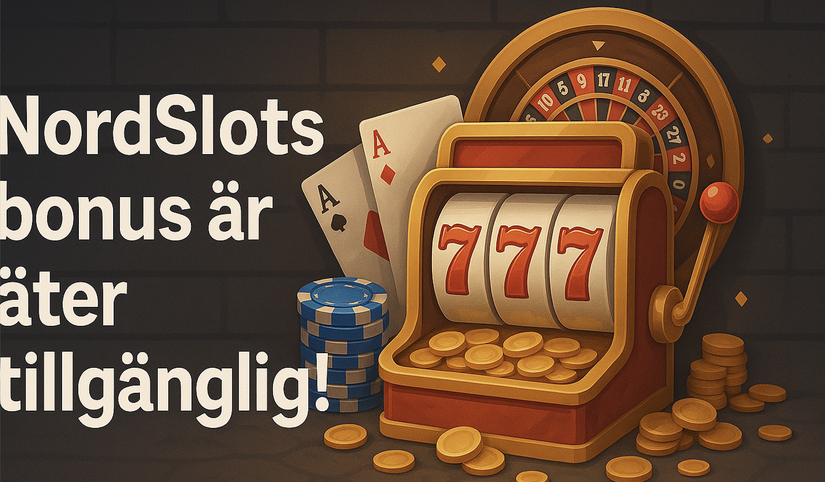 Kommer tillbaka som aldrig förr? NordSlots bonus är åter tillgänglig!