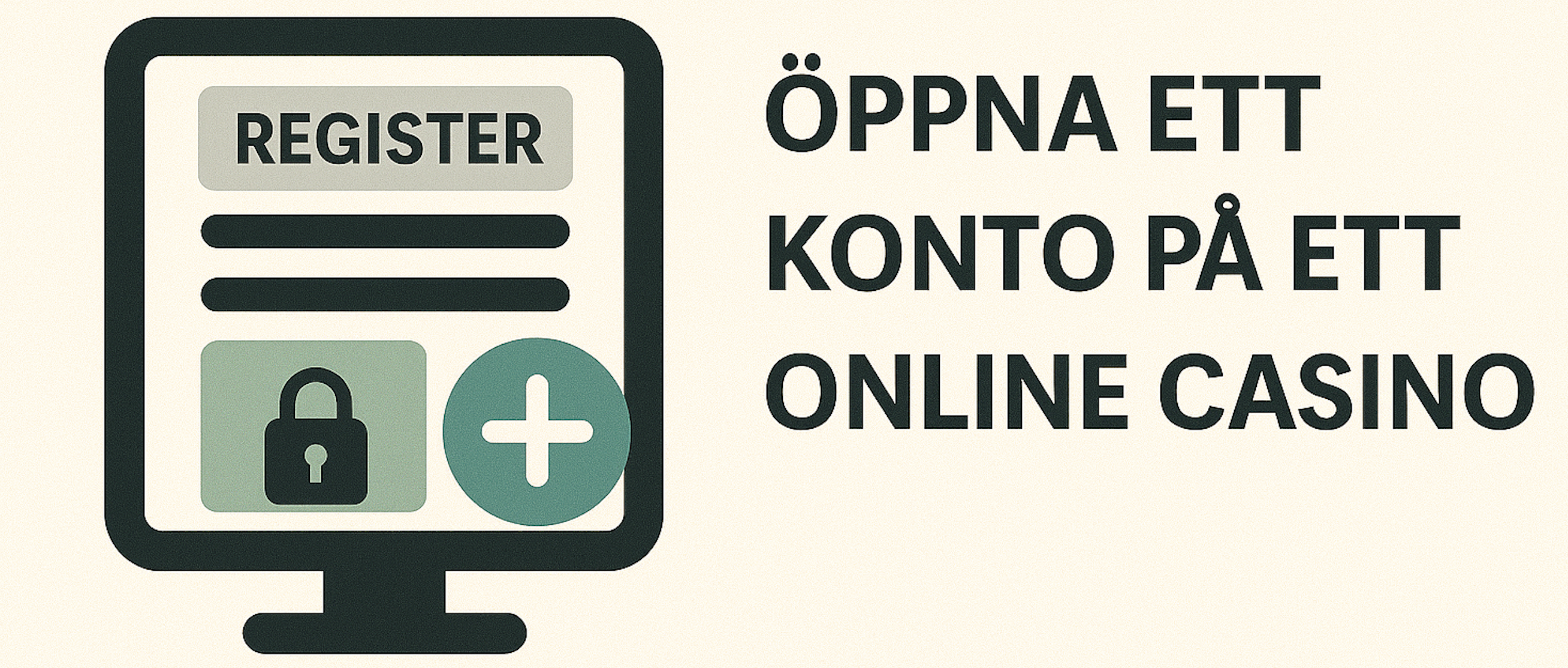 Registrera ett konto på nätcasinot