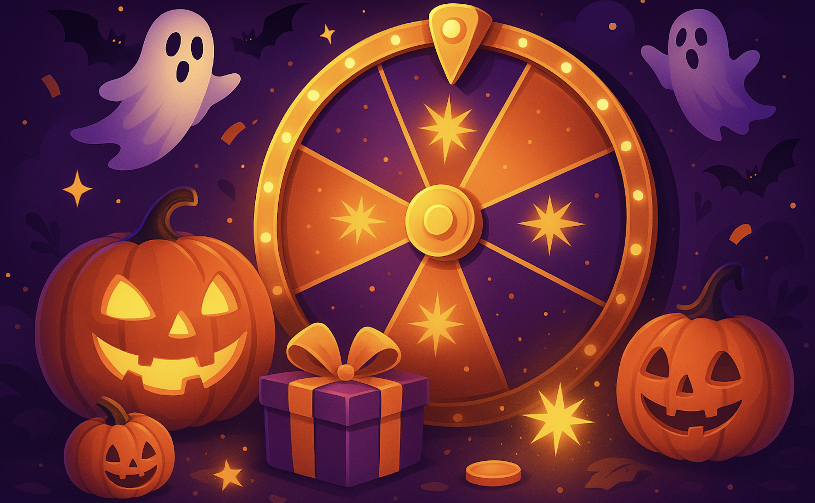 Snurra Buster Banks Halloween-hjulet och få snurr!