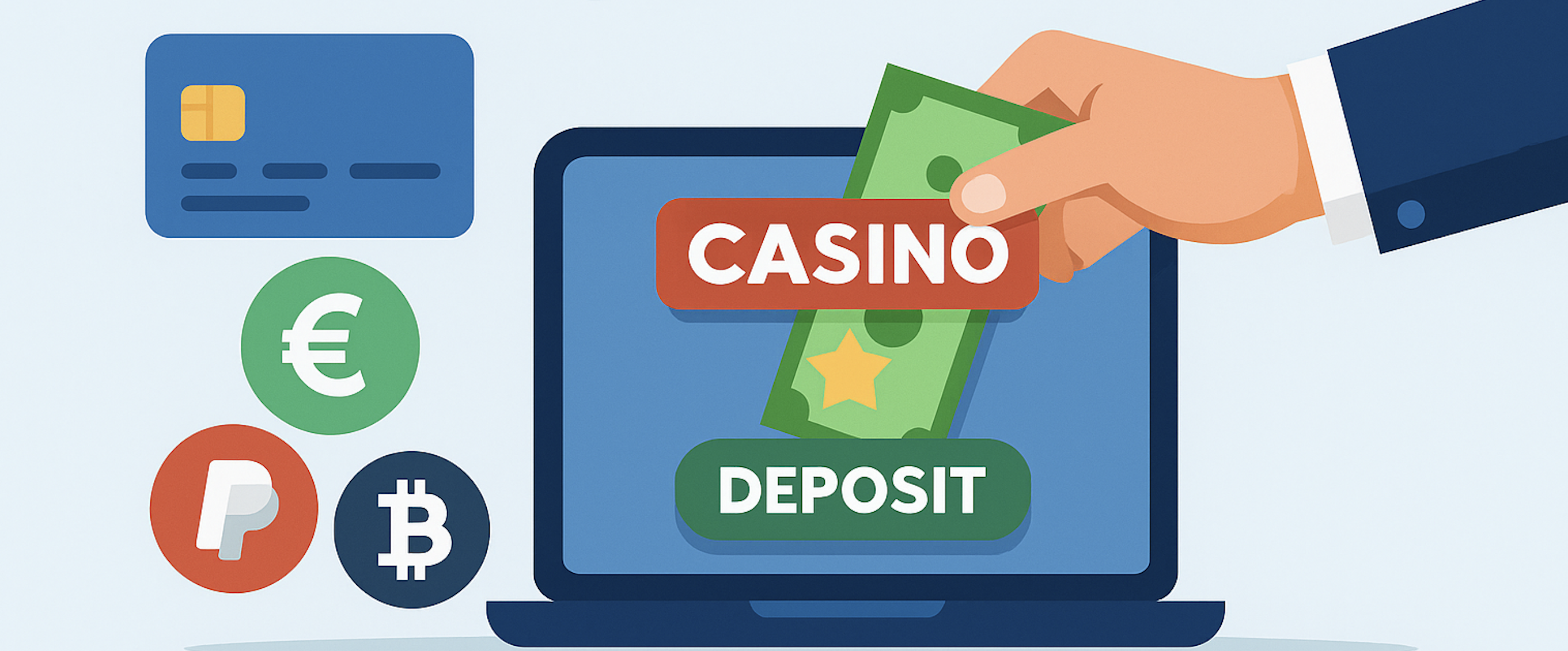 2. Gör en insättning på casinot med den betalningsmetod du önskar