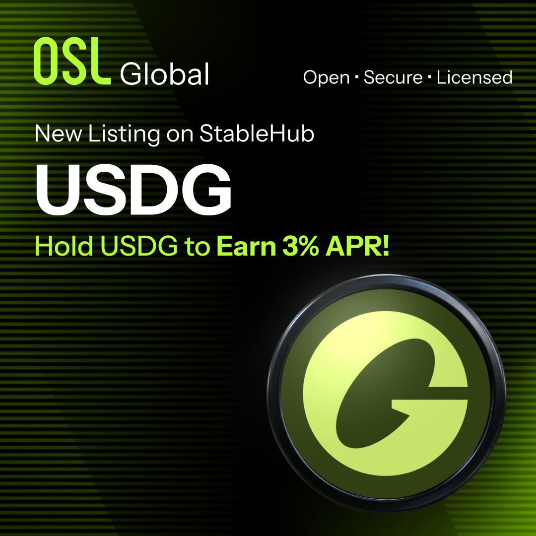 New Listing : Global USD (USDG) on OSL StableHub !