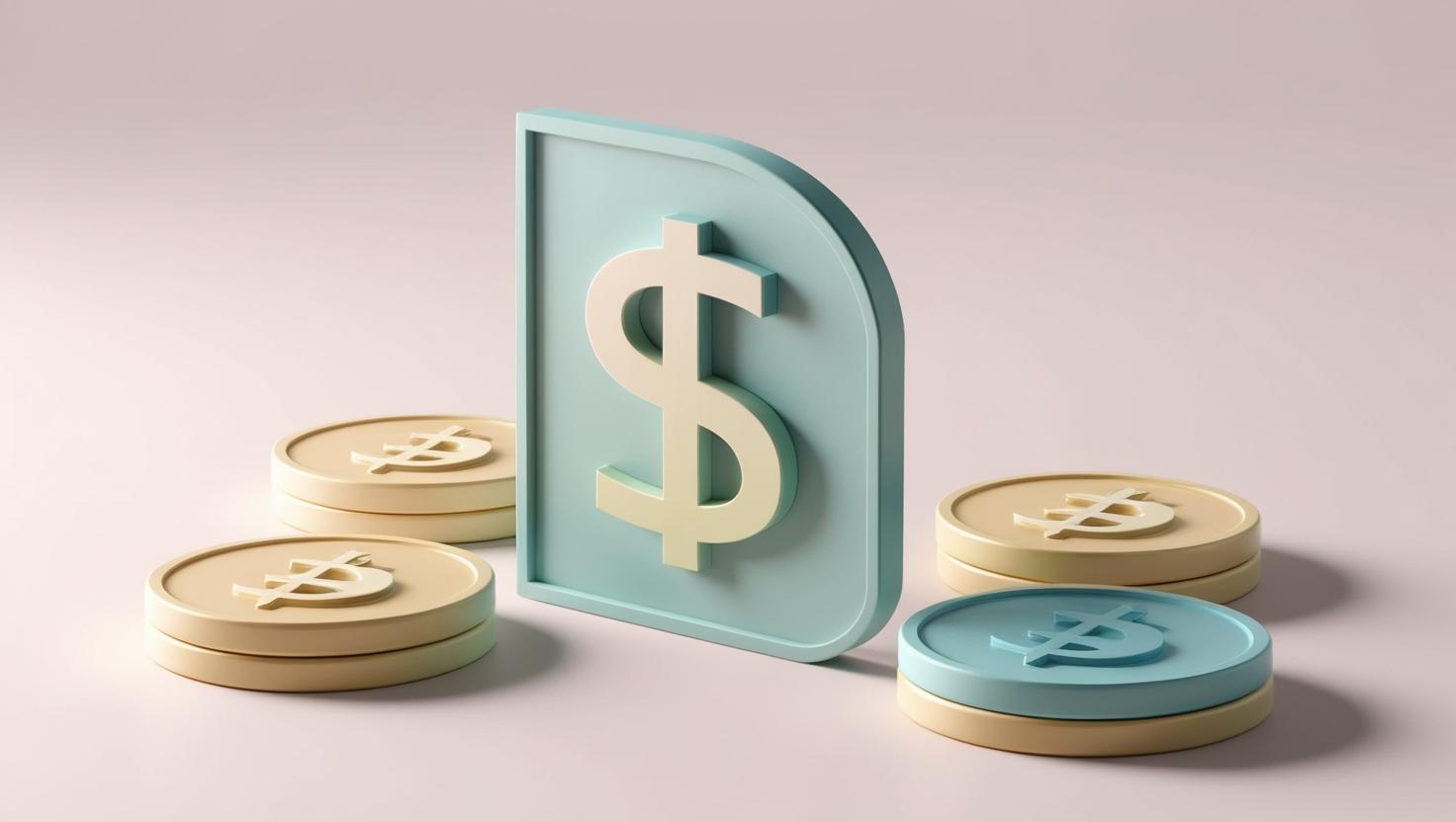 3D stablecoins with fiat currency icon in a light style, no more element, no word (1).jpg