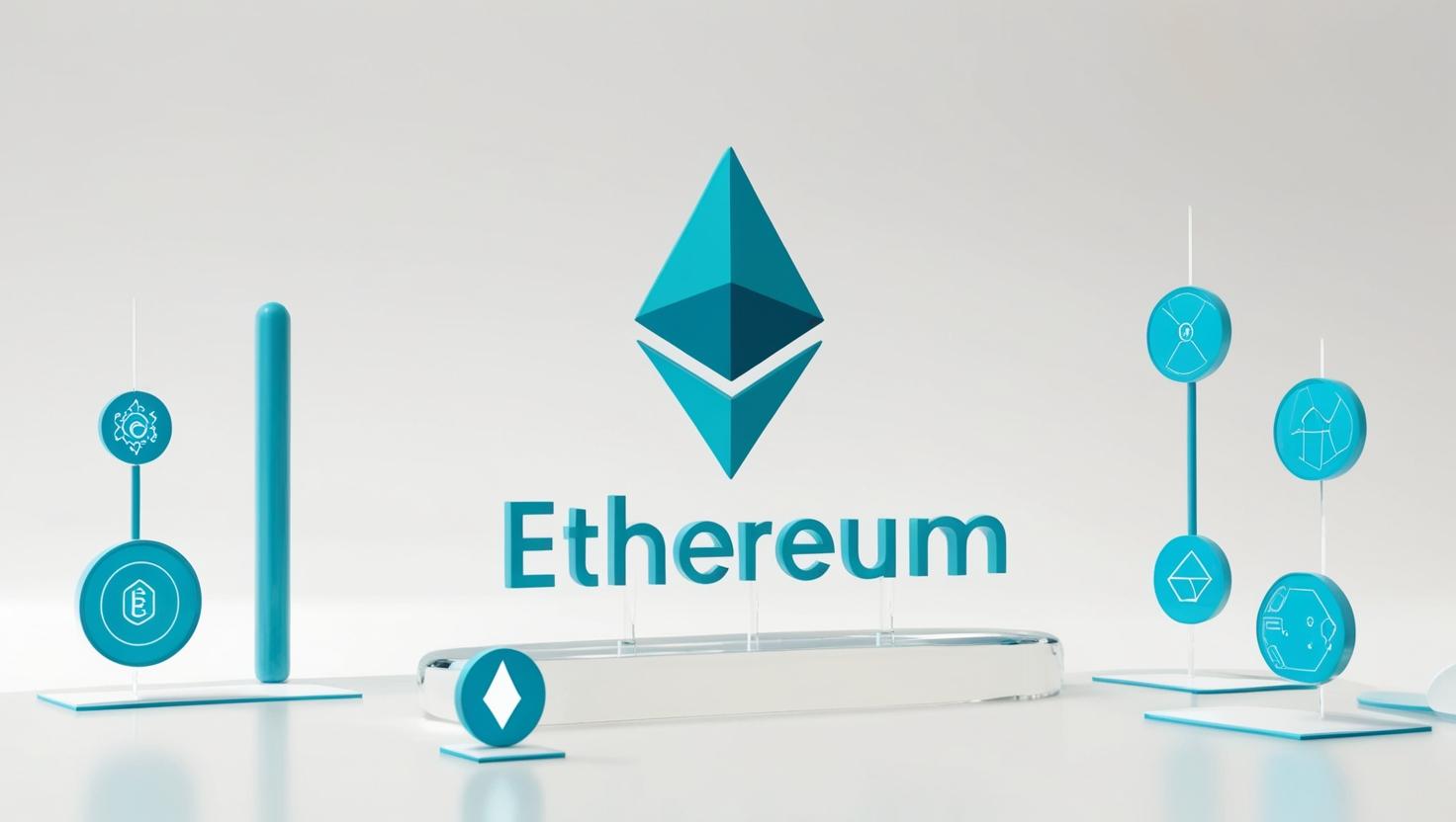 3D Ethereum with futuristic tech icons in a light style, no more element, no word (2).jpg