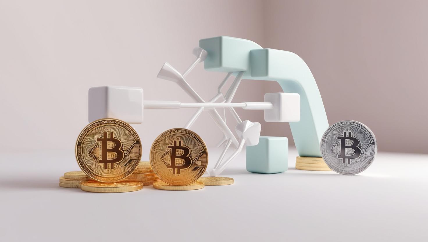 3D formula with cryptocurrency coins and investment charts in a light style, no more element, no word (2).jpg