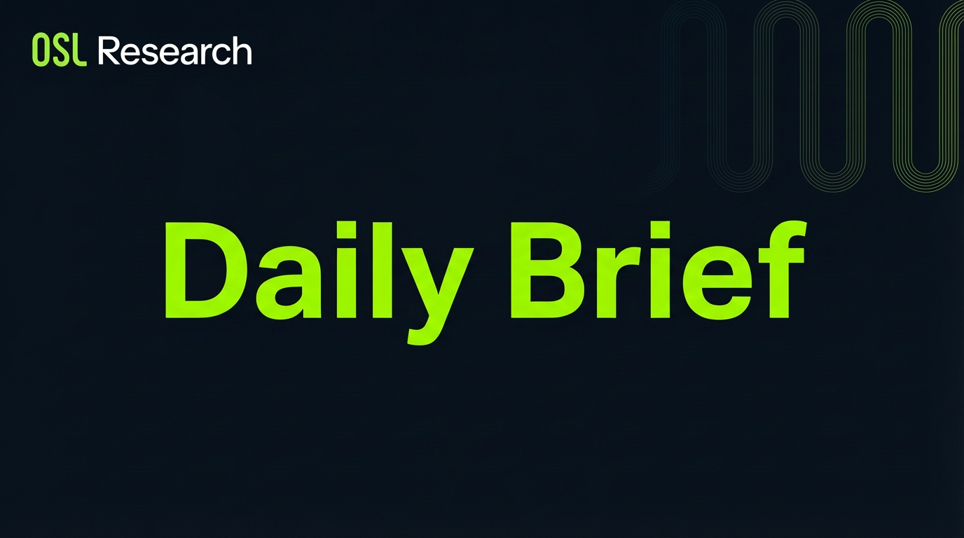 OSL Research Daily Brief | Jan 22, 2026 Jan 21, 2026
