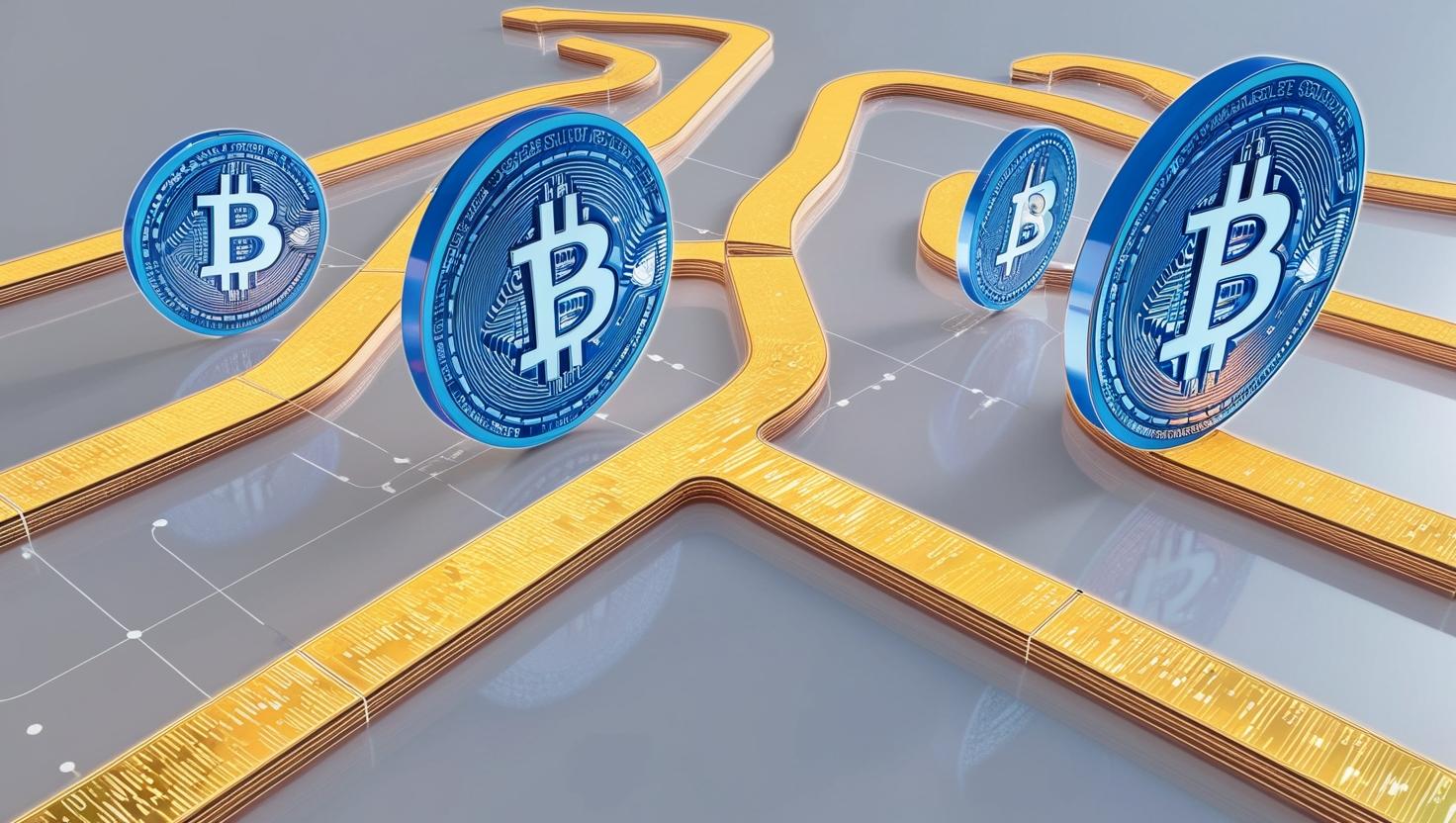 3D interface of a blockchain explorer showing on-chain data in a light style, no more element, no text (1).jpg