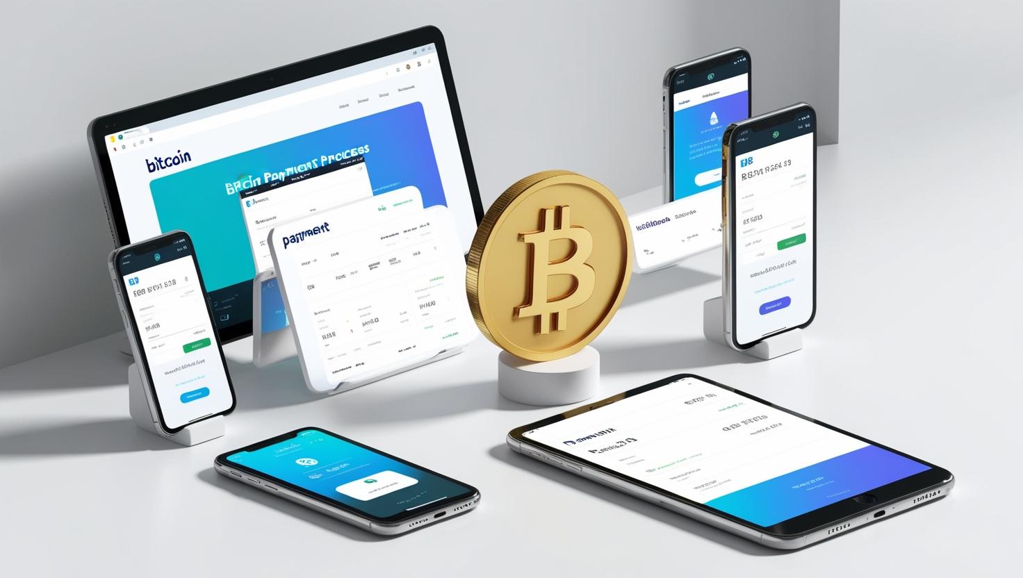3D bitcoin, payment, phones, website in a light style, no more element, no word (2).jpg