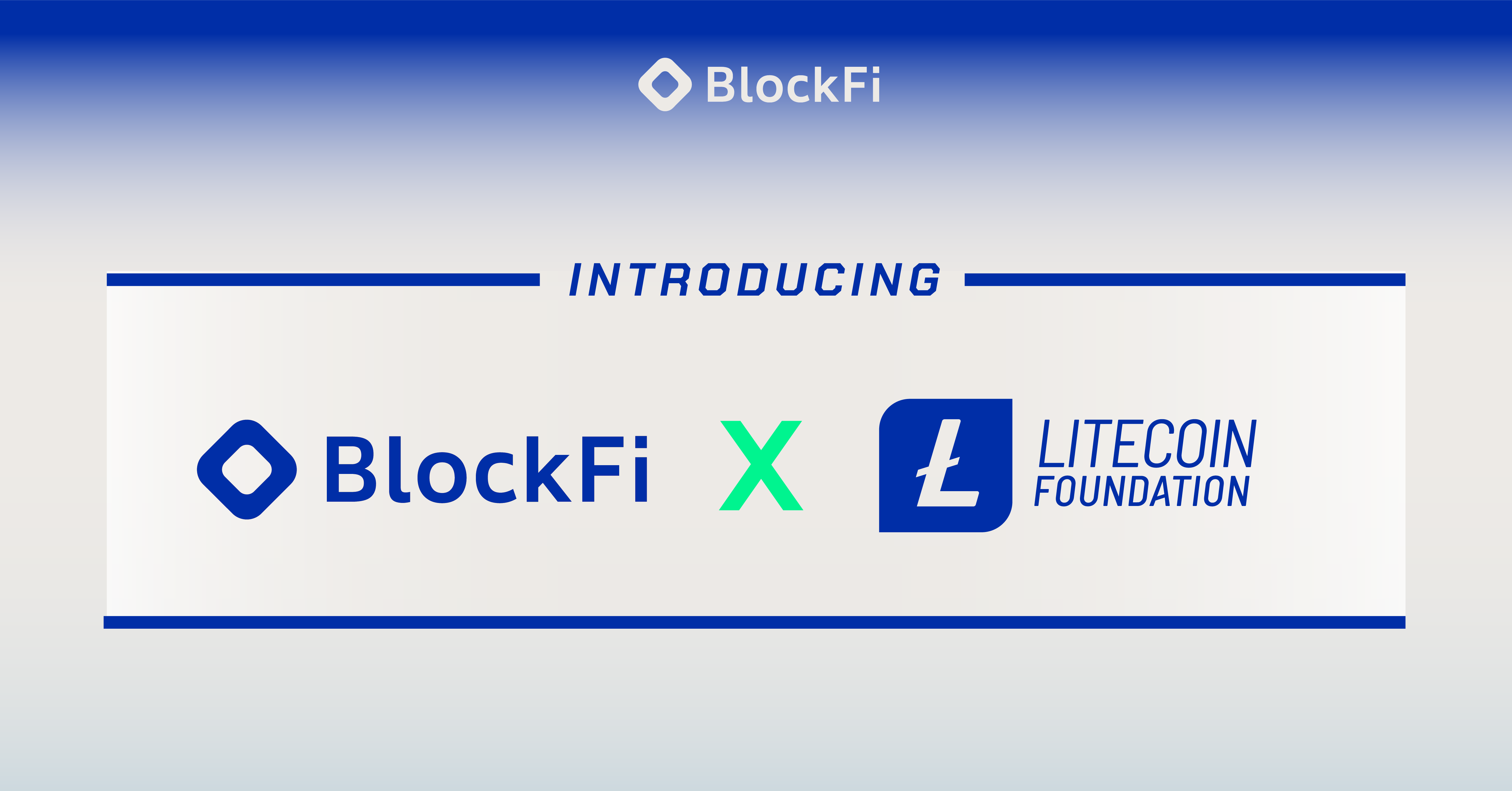BlockFi Litecoin Foundation Partnership