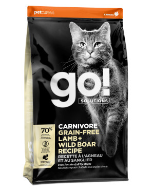 GO! SOLUTIONS CARNIVORE Grain-Free Lamb + Wild Boar Recipe for Cats