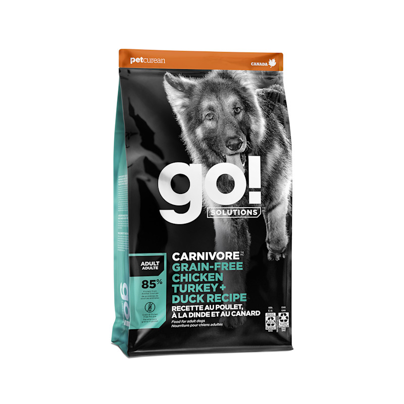 Go! Solutions Carnivore Chicken, Turkey + Duck dry dog food