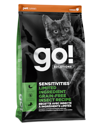 Go! Solutions Sensitivities Recette avec insecte à ingrédients limités pour chats