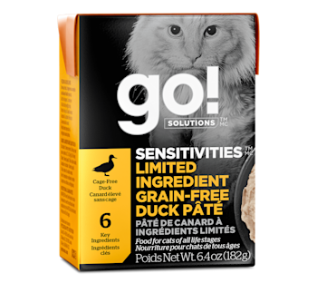 Go! Solutions Sensitivities Limited Ingredient Grain-Free Duck Pâté for Cats
