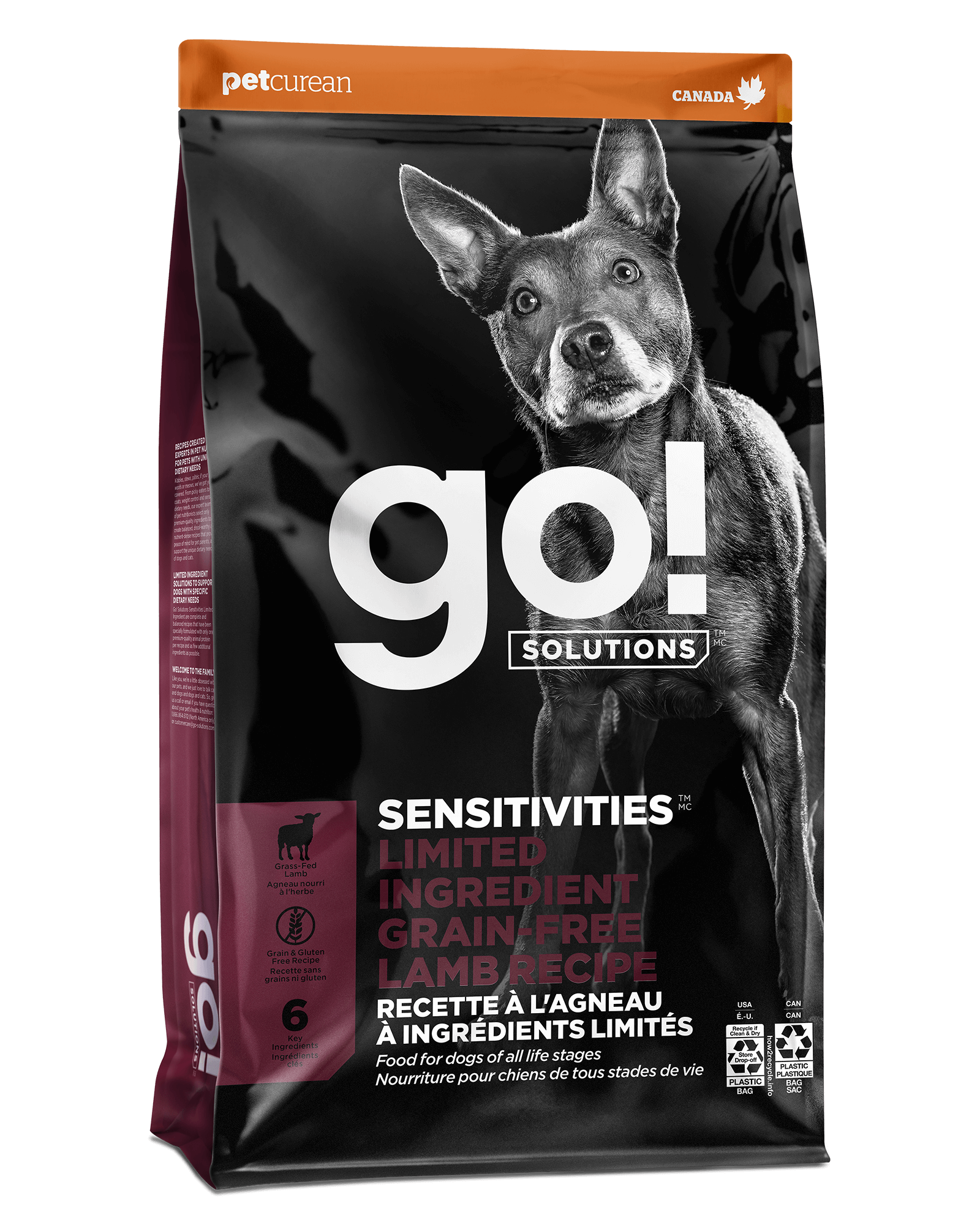 Go! Solutions Sensitivities Grain-Free Lamb dry dog food