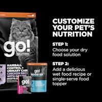 Customize your pet's nutrition with wet food and toppers