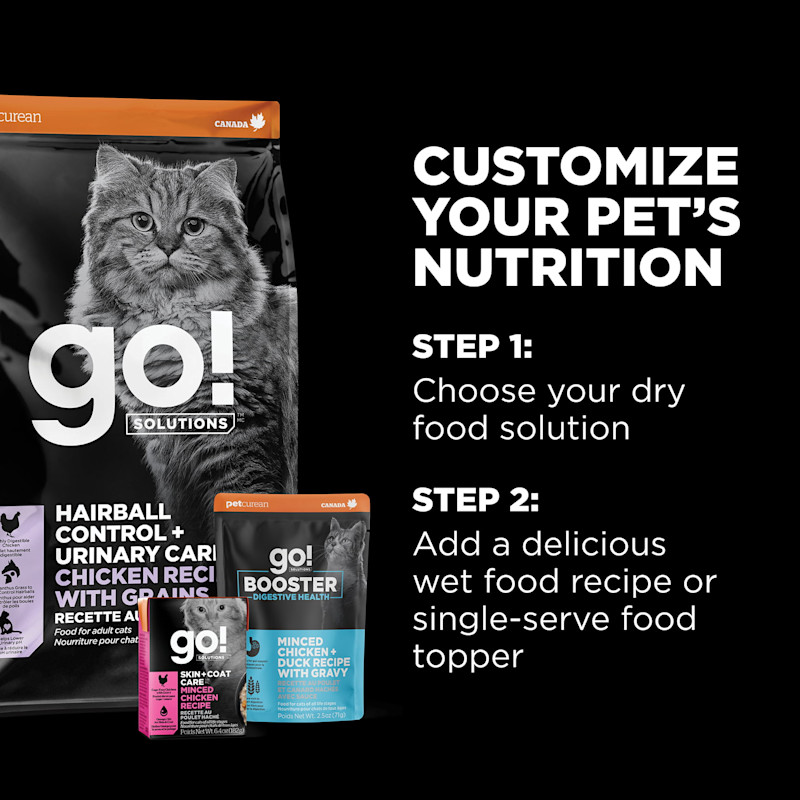 Customize your pet's nutrition with wet food and toppers