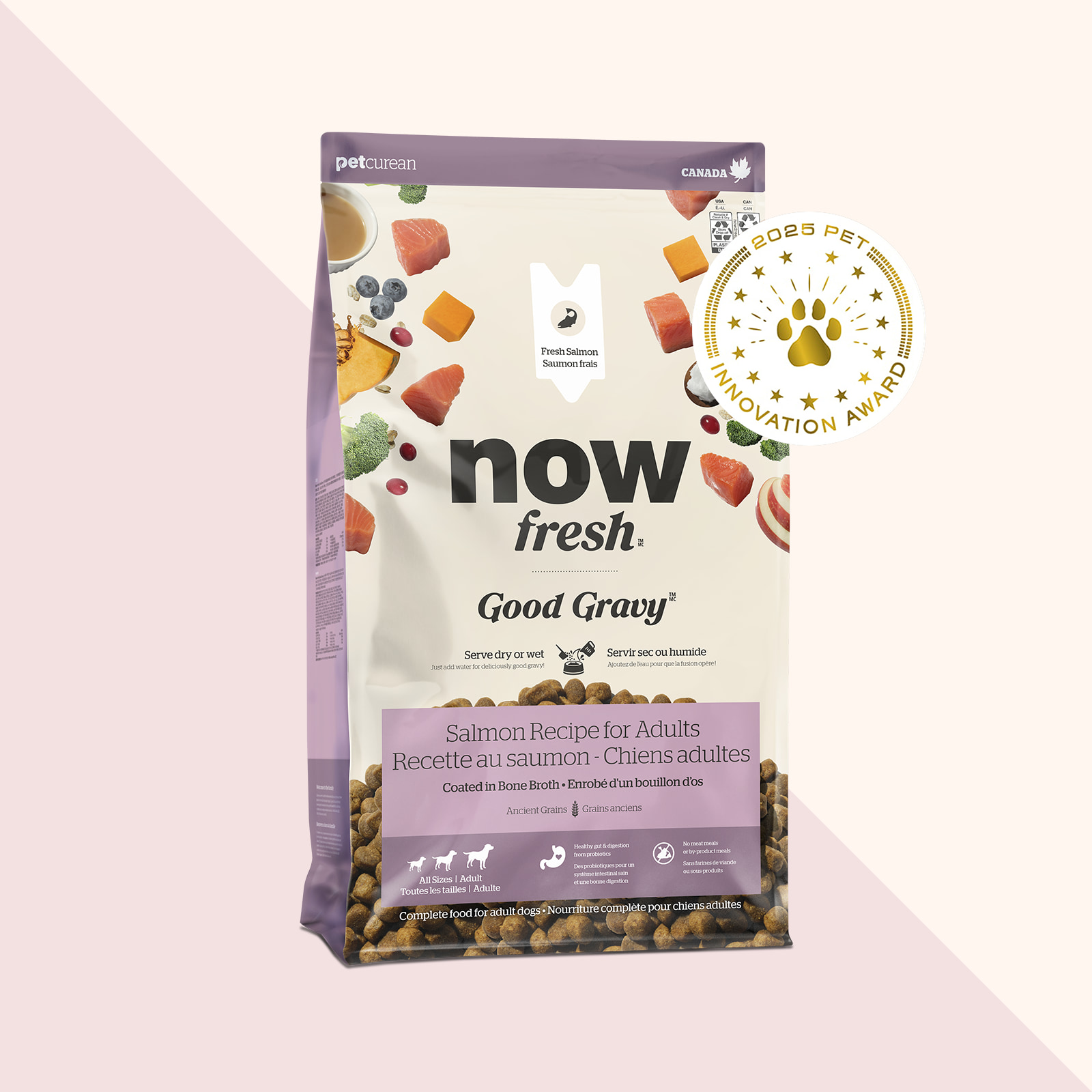 Now Fresh Good Gravy Salmon Recipe for Adult Dogs, 2025 Pet Innovation Award