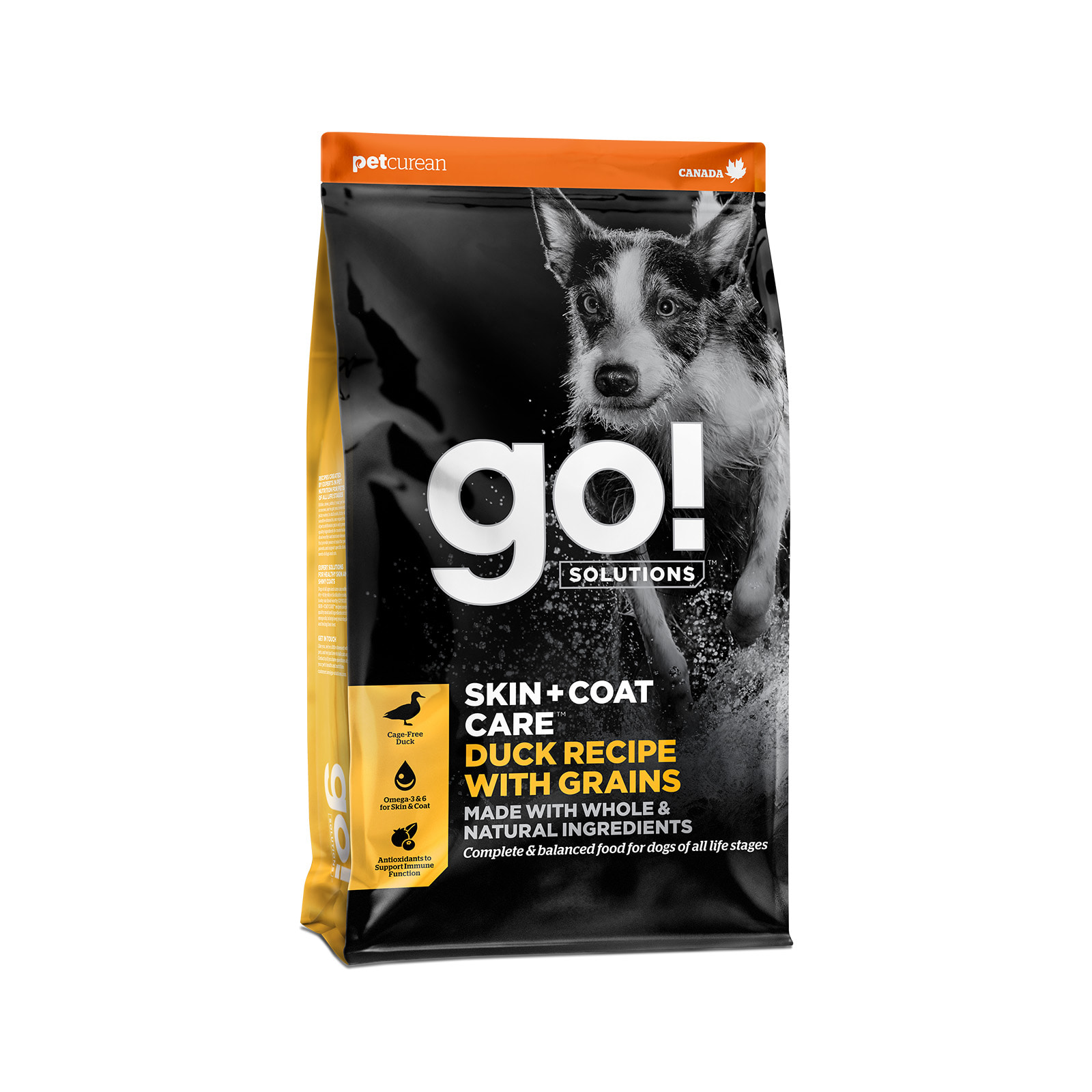 Go! Solutions Skin + Coat Care מתכון ברווז עם דגנים