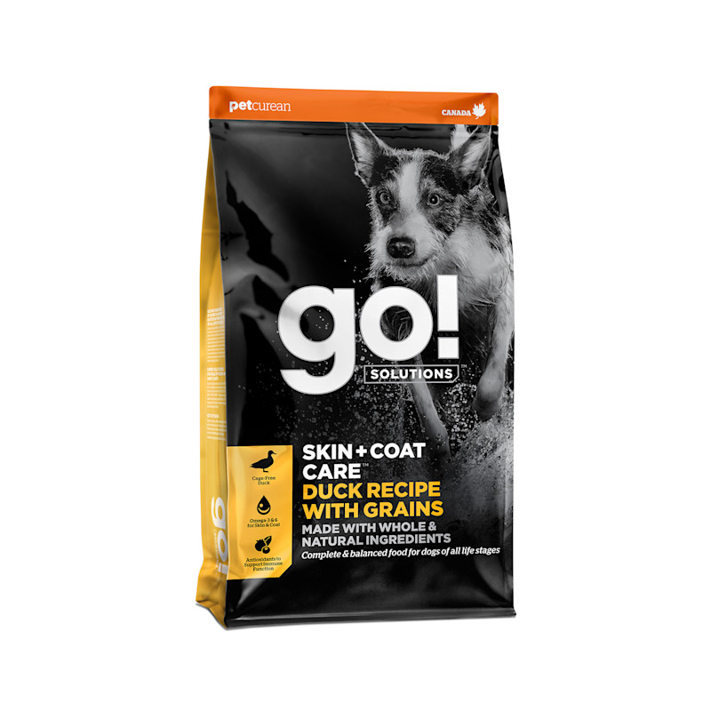 Go! Solutions Skin + Coat Care מתכון ברווז עם דגנים