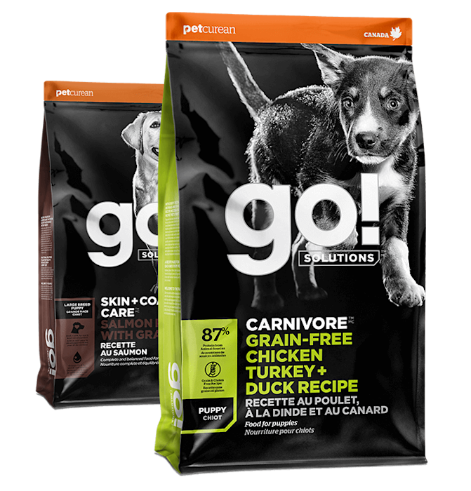 Go! Solutions kibble recipes for puppies
