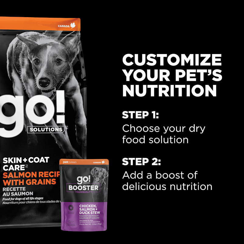 Customize your pet's nutrition with kibble and toppers