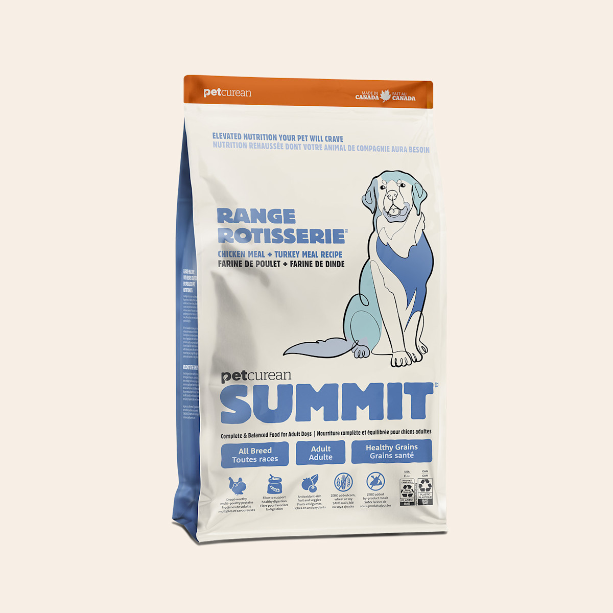 Nourriture sèche pour chiens adultes Summit Range Rotisserie, recette à la farine de poulet et à la farine de dinde
