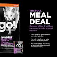 Combine kibble and wet food for unique solutions-based nutrition