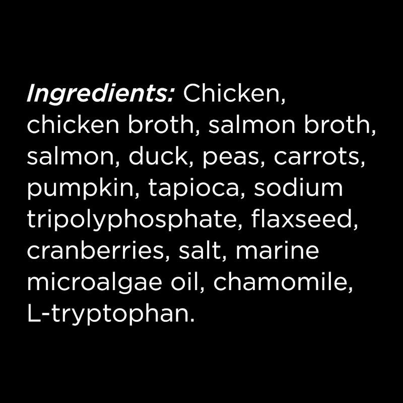 Go! Solutions Booster Tranquility Chicken, Salmon + Duck Stew dog food topper ingredients