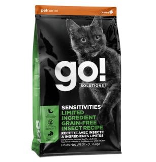 GO! SOLUTIONS SENSITIVITIES Limited Ingredient Grain-Free Insect Recipe for cats