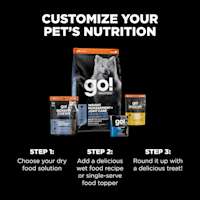Customize your pet's nutrition with treats, wet food, and kibble