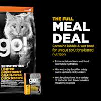Combine kibble and wet food for unique solutions-based nutrition