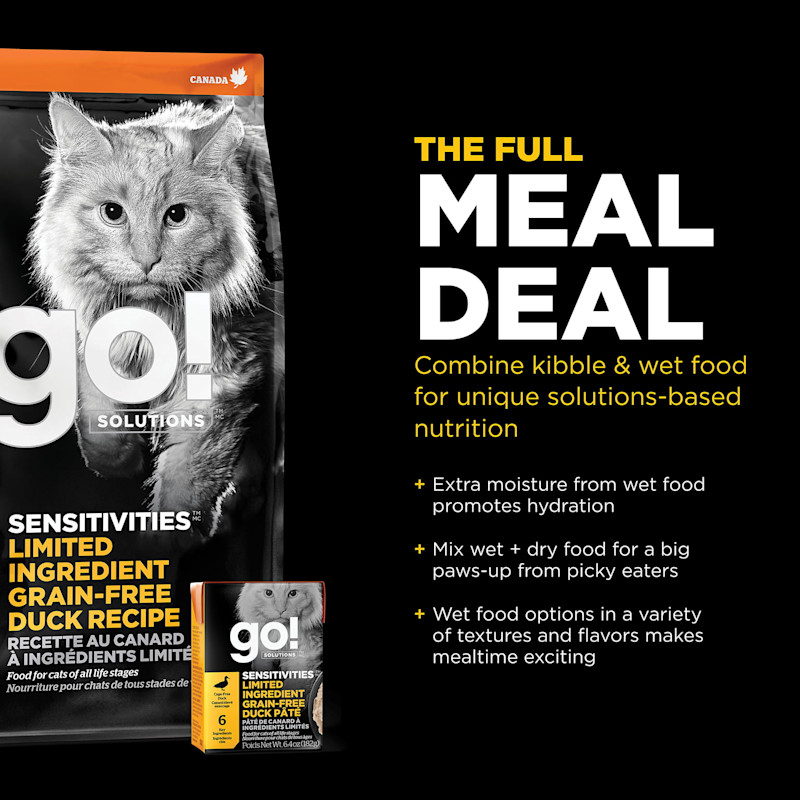 Combine kibble and wet food for unique solutions-based nutrition