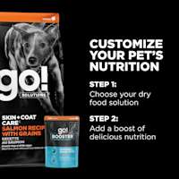 Customize your pet's nutrition with dry food and toppers