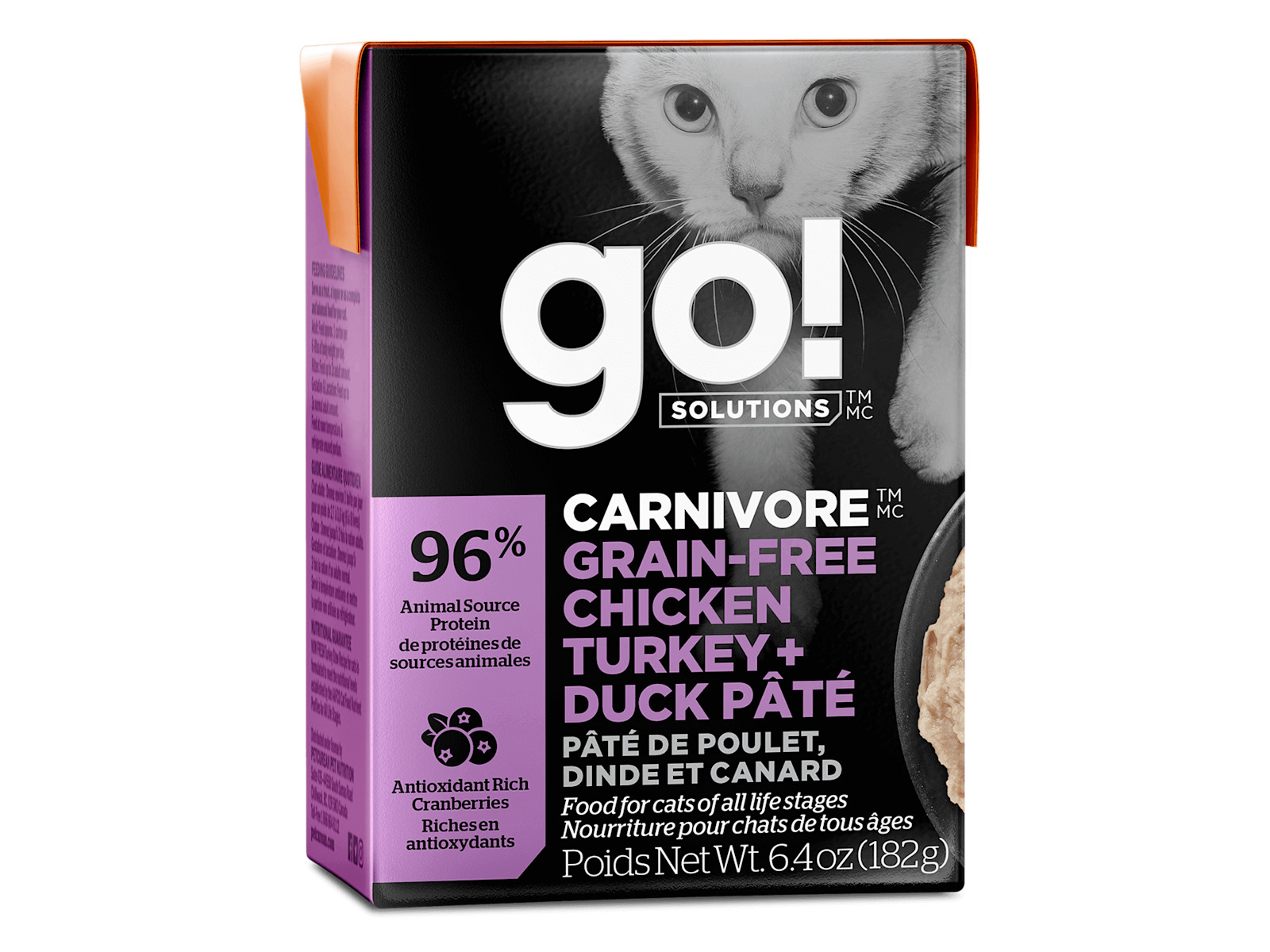 Go Solutions Carnivore Grain Free Chicken Turkey Duck P t for