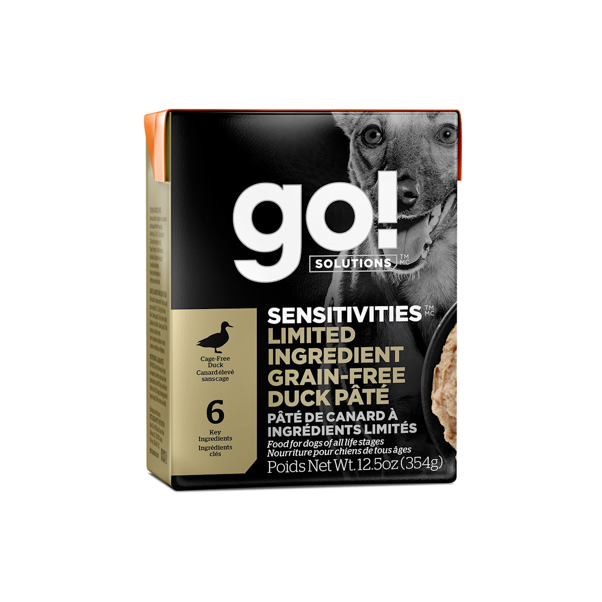 Go! Solutions Sensitivities Limited Ingredient Grain-Free Duck Pâté wet food for dogs