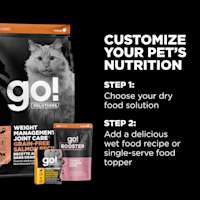 Customize your pet's nutrition with wet food and toppers