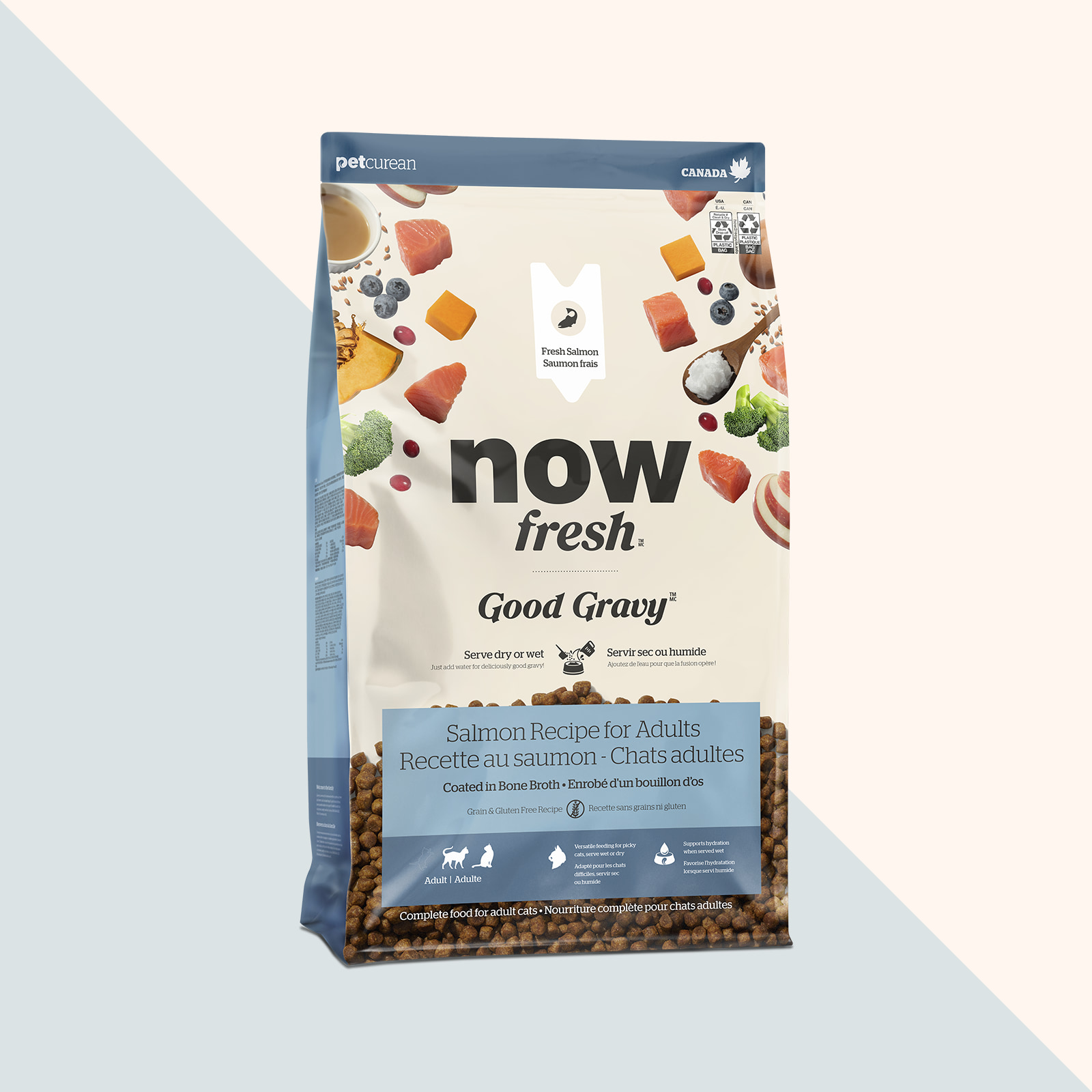 Now Fresh Good Gravy Salmon Recipe dry food for adult cats