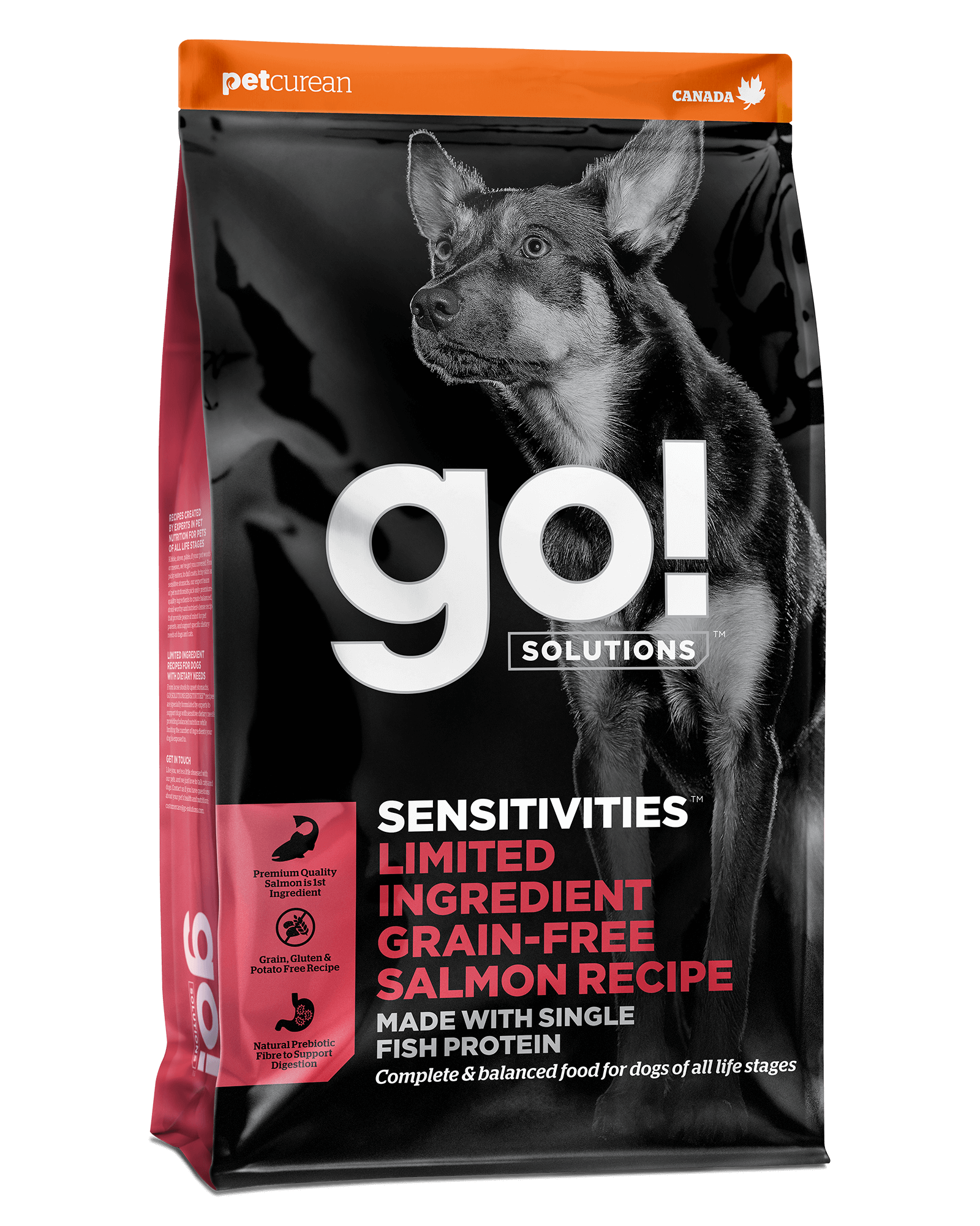 Go! Solutions Sensitivities מתכון סלמון ללא דגנים עם רכיבים מוגבלים