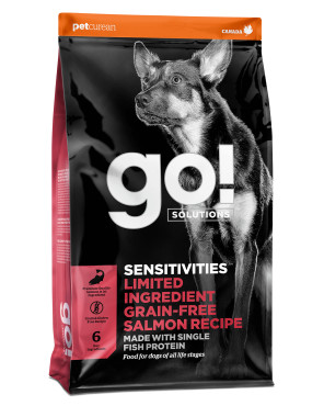 GO! SOLUTIONS SENSITIVITIES מתכון סלמון ללא דגנים עם רכיבים מוגבלים